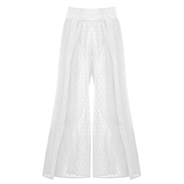 Belize Pants Unlined Broderie Anglaise White