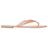 Paros Genuine Cayman Crocodile thong - Blush
