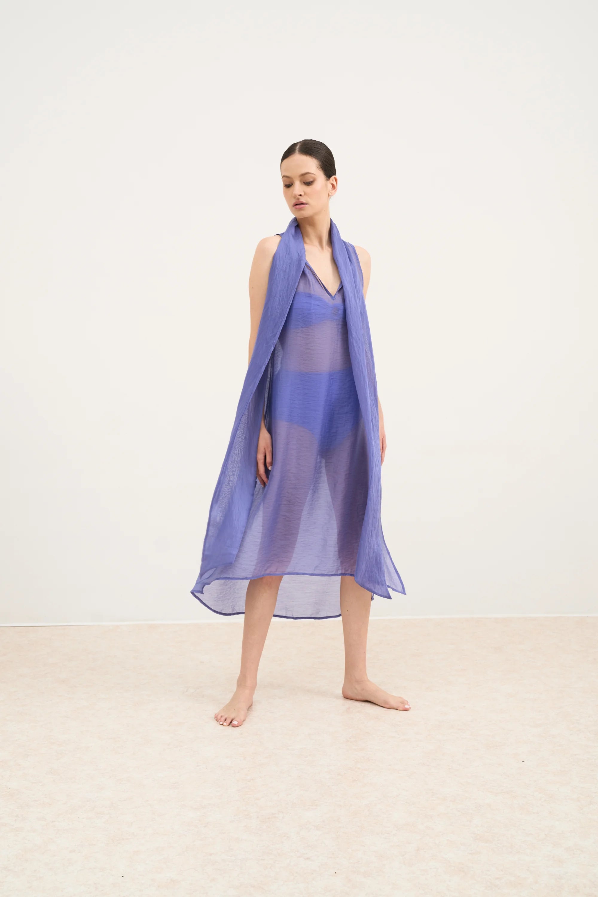 Andromeda Dress - Hydrangea Organza