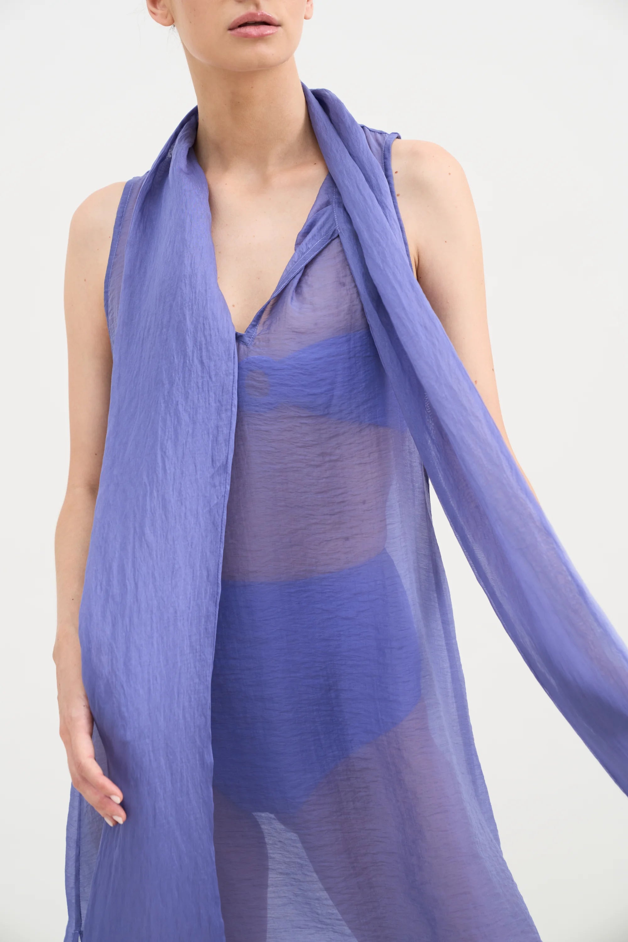 Andromeda Dress - Hydrangea Organza