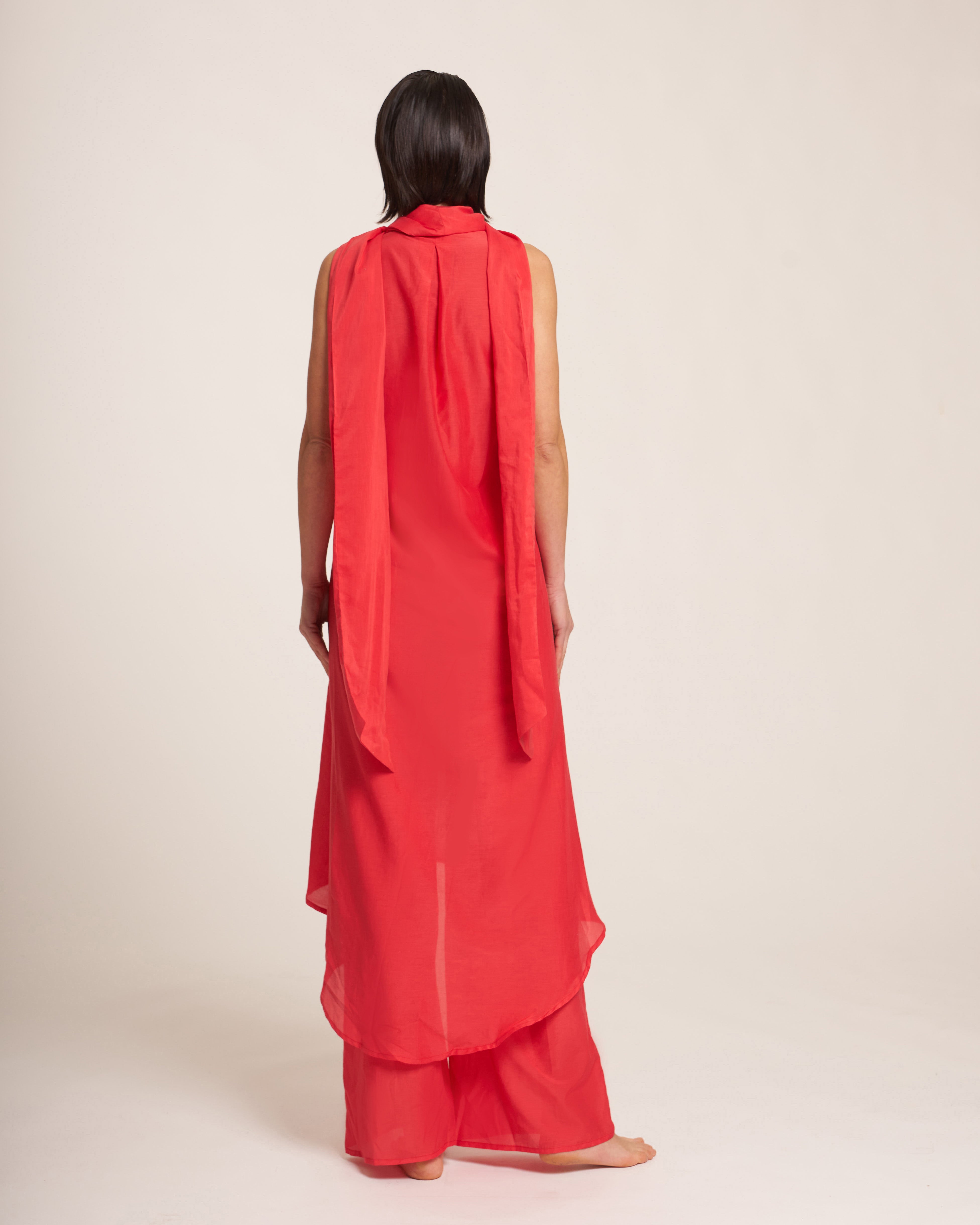 Andromeda Dress - Poppy Cotton Silk